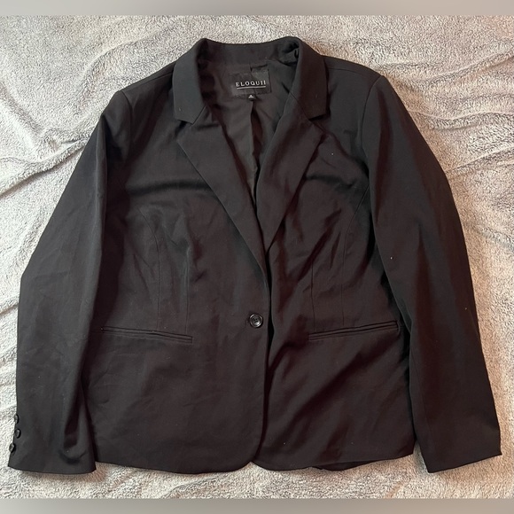 ELOQUII Black Blazer - Picture 1 of 5